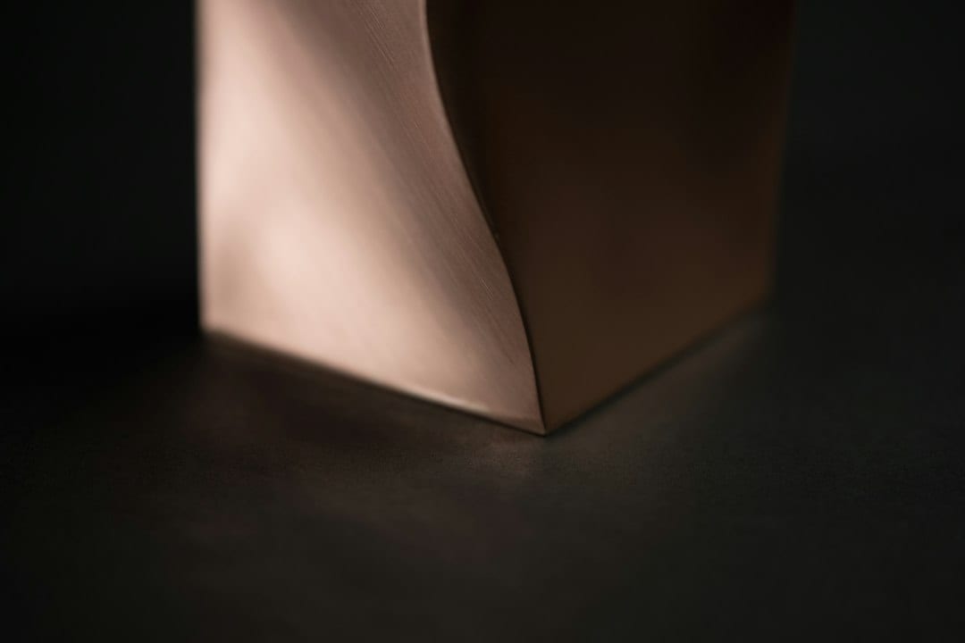 Elegant cremation urn memorial display